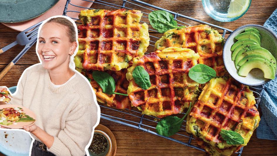 Herzhafte Knödel-Waffeln