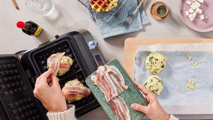 Herzhafte Knödel-Waffeln