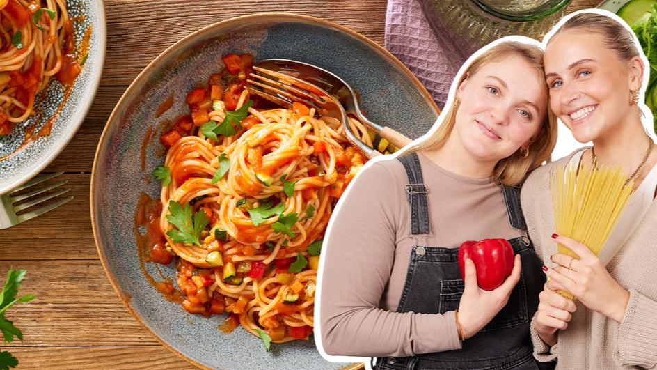 Gemüsebolognese mit Spaghetti