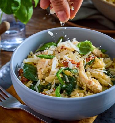 One Pot Hähnchen-Kritharaki