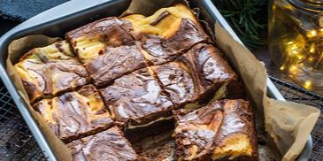 Marmorierte Cheesecake-Brownies