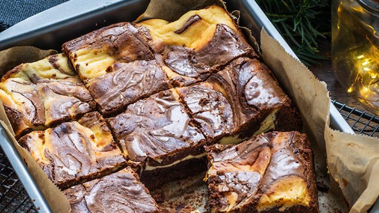 Marmorierte Cheesecake-Brownies