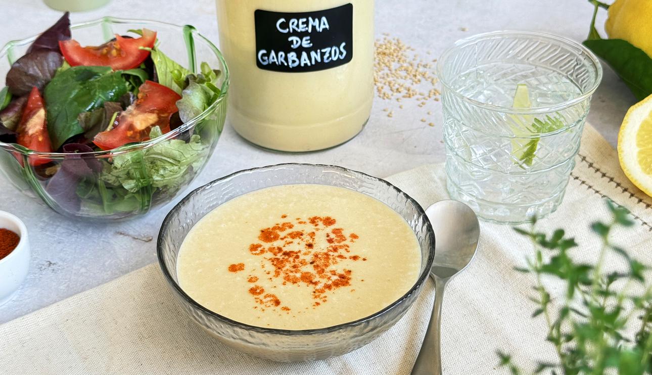 Crema de garbanzos y limón
