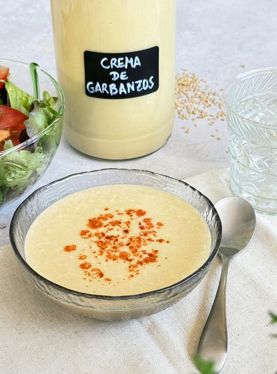 Crema de garbanzos y limón