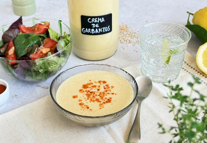 Crema de garbanzos y limón