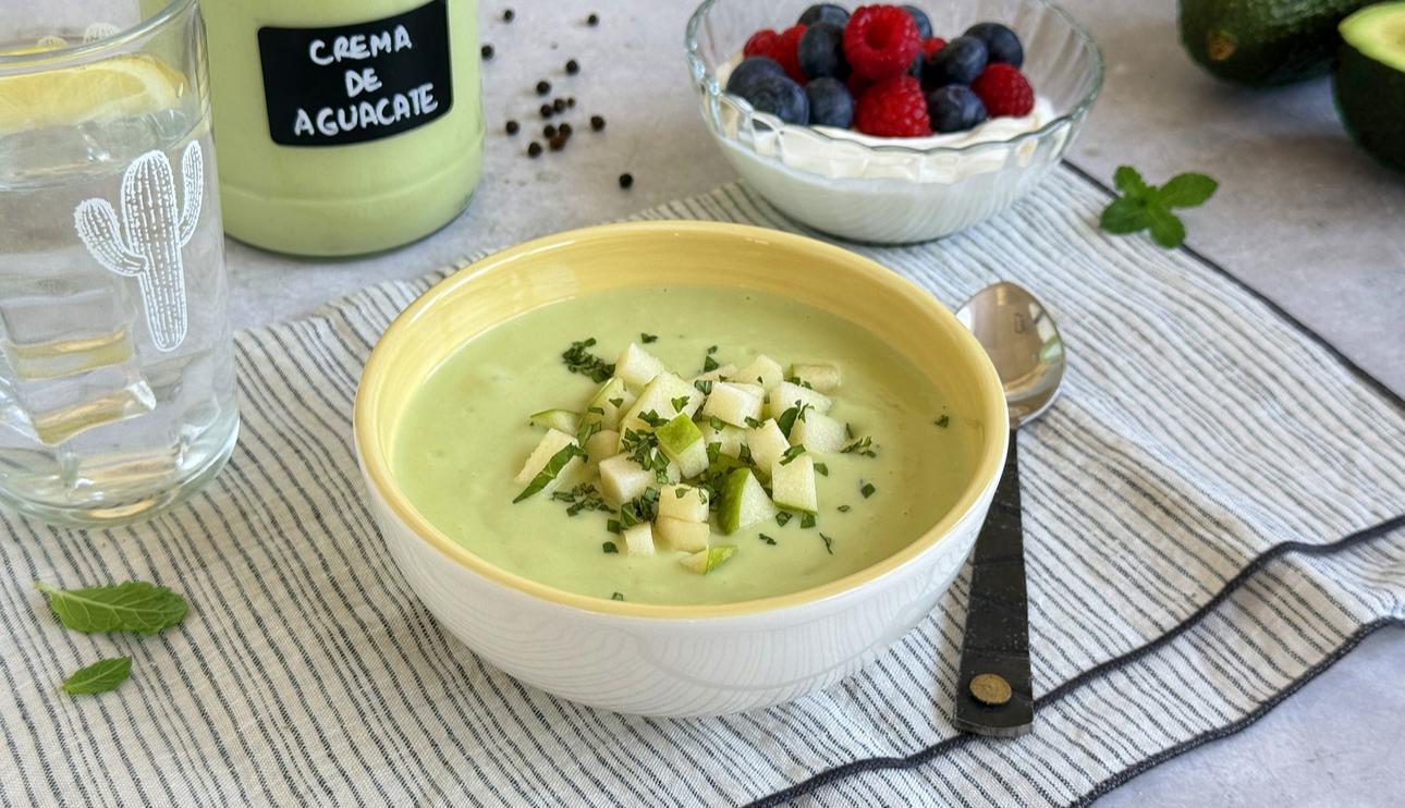 Crema fría de aguacate
