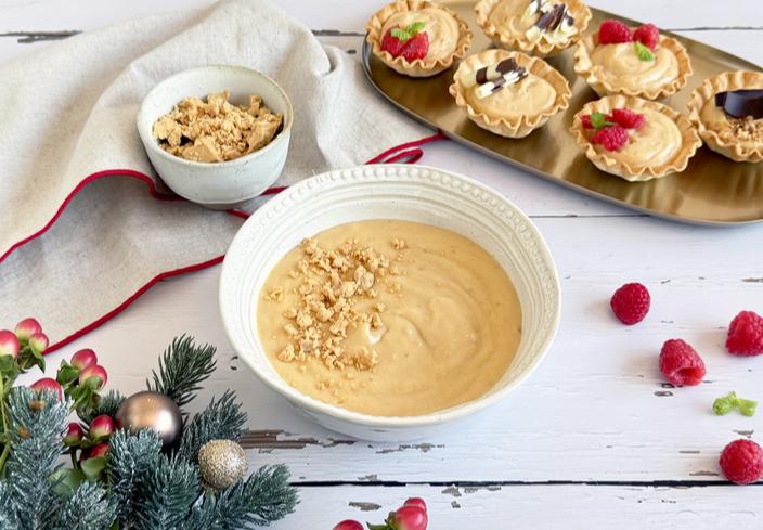 Crema pastelera de turrón