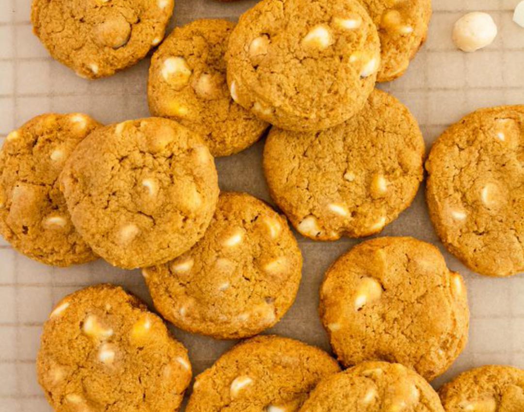 White Chocolate Macadamia Nut Cookies • Cooking with Ginger