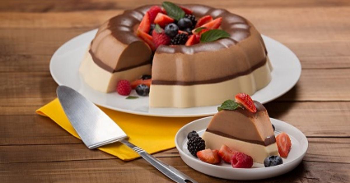 gelatina de chocolate