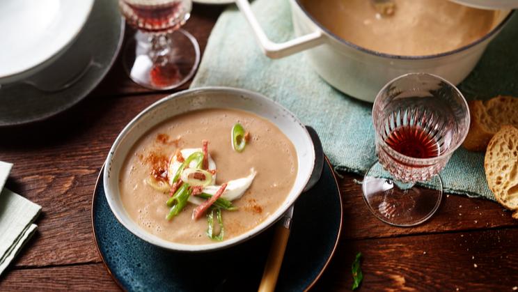 Maronensamtsuppe mit Hirschsalami | maggi.de