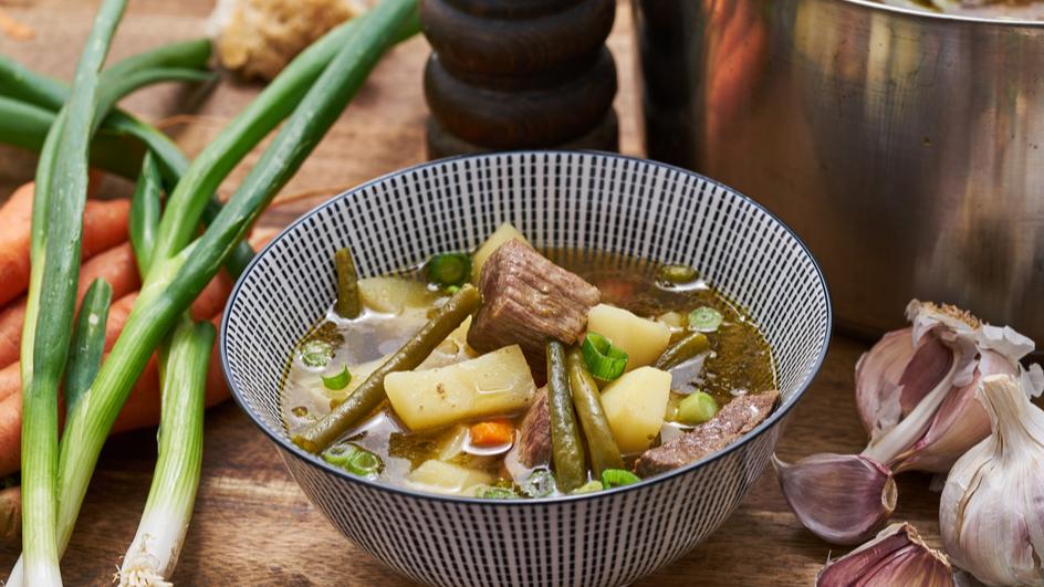 Grüner Bohneneintopf mit Lamm