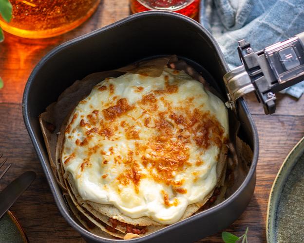 Wrap-Lasagne in der Heißluftfritteuse