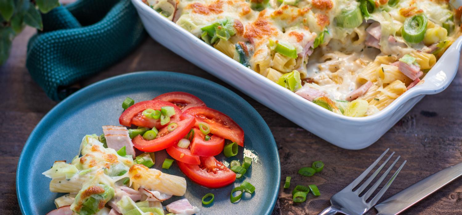 Lecker - Nudel-Schinken-Gratin mit Lauch | maggi.de