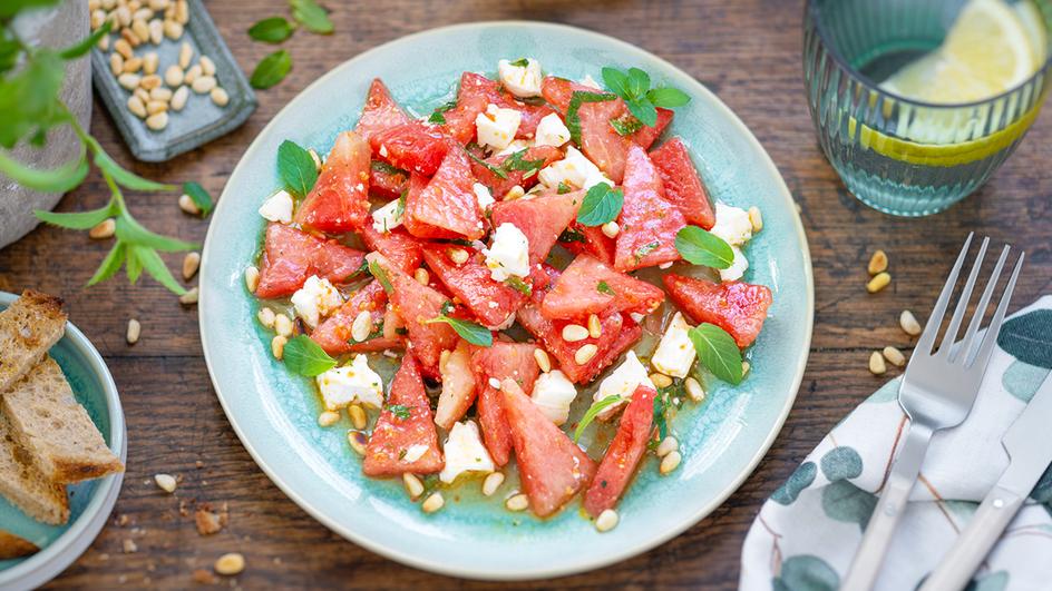 Wassermelonensalat mit Feta