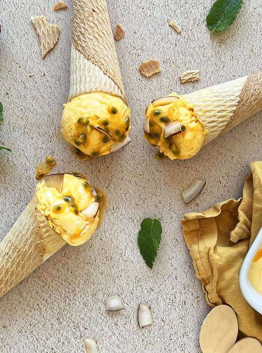 Helado de mango