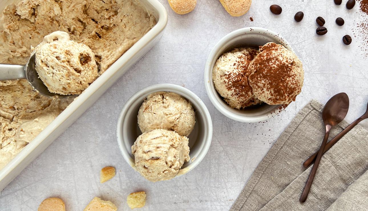 Helado de tiramisú