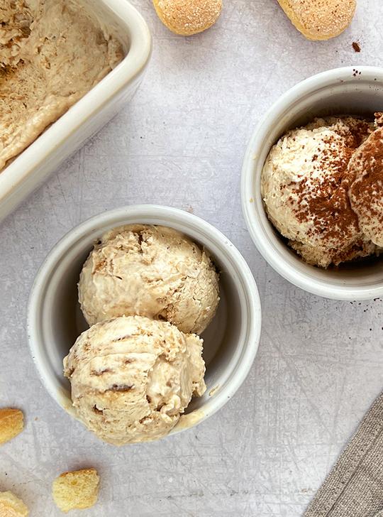 Helado de tiramisú