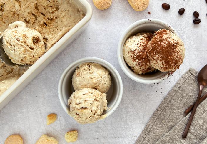 Helado de tiramisú