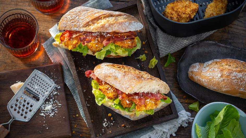 Chicken Caesar Sandwich im Airfryer