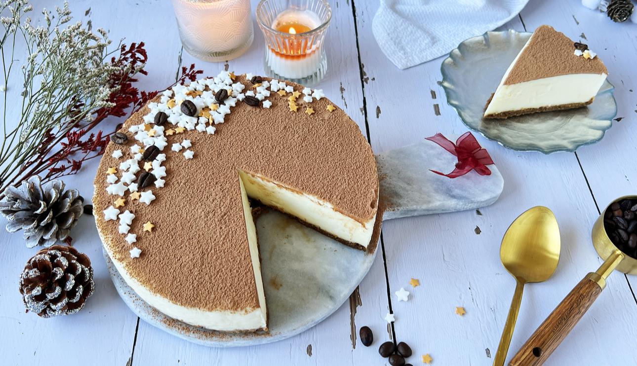 Tarta de queso tiramisú