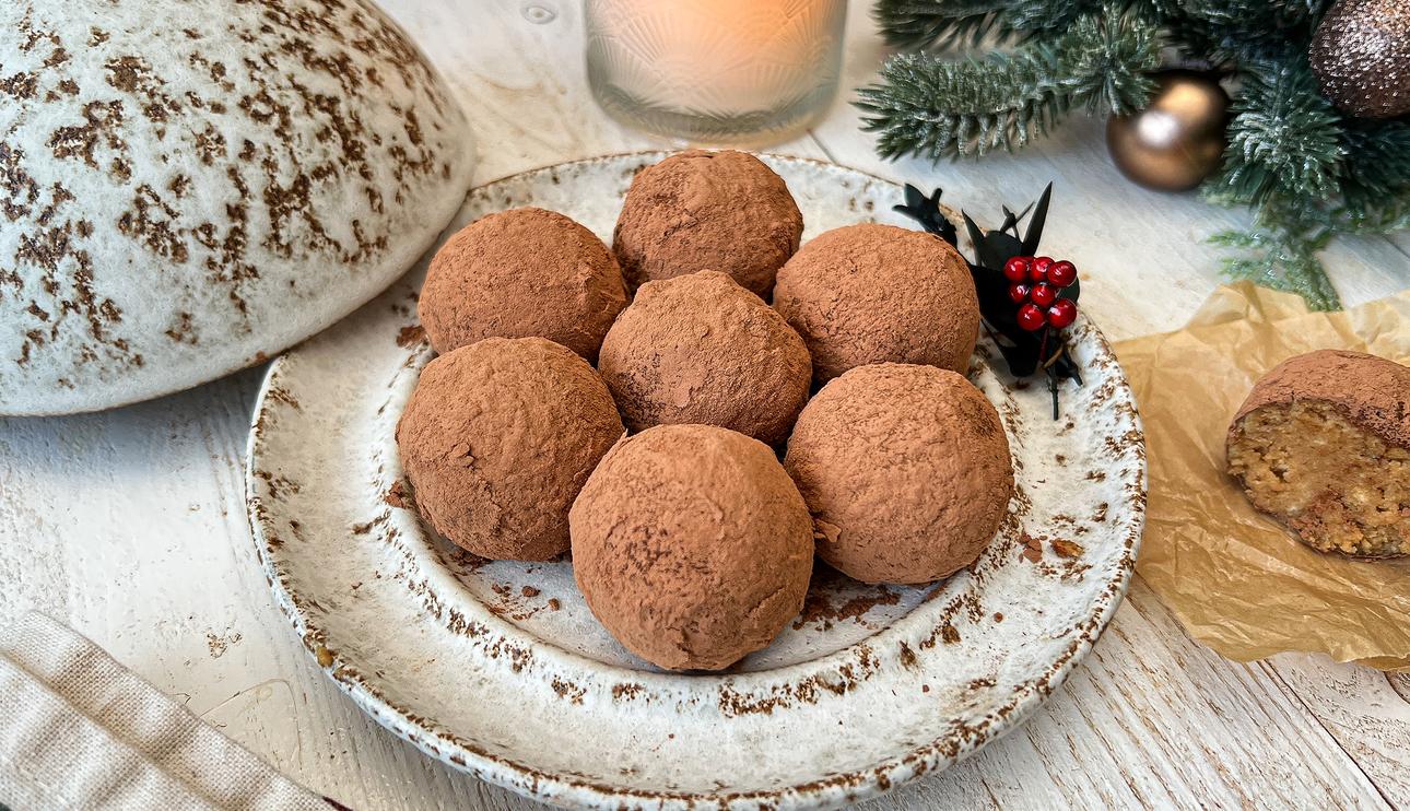 Trufas de tiramisú para Navidad