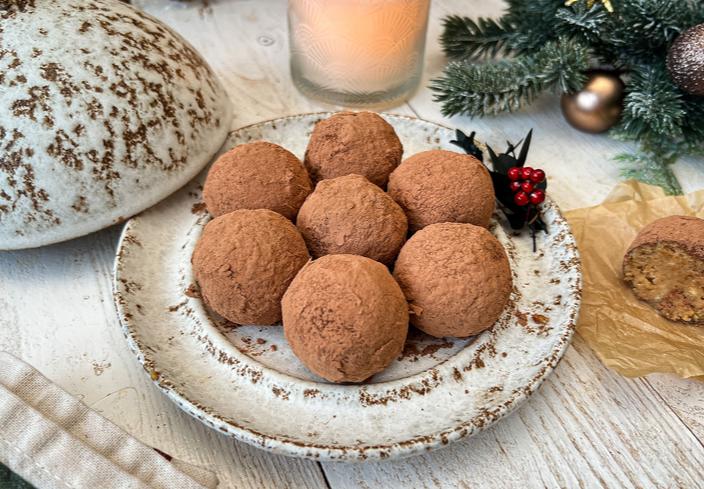 Trufas de tiramisú para Navidad