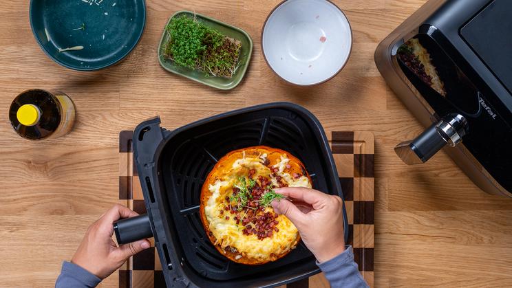 Käse Hokkaido im Airfryer