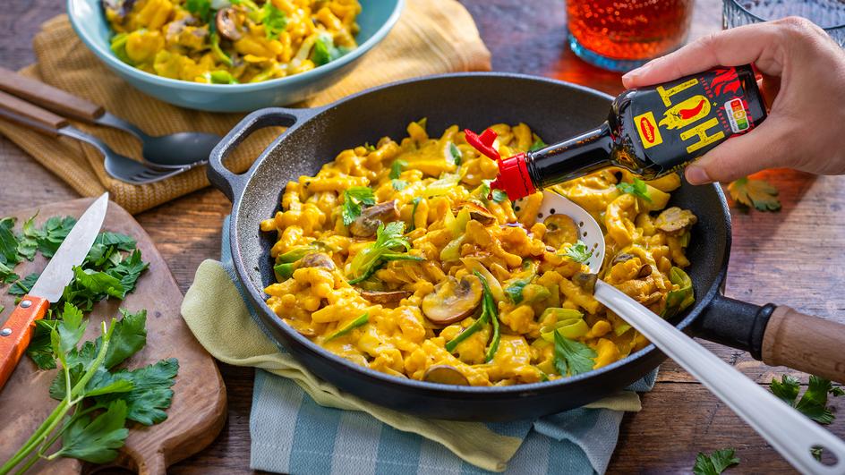 Kürbis-Spätzle-Pfanne