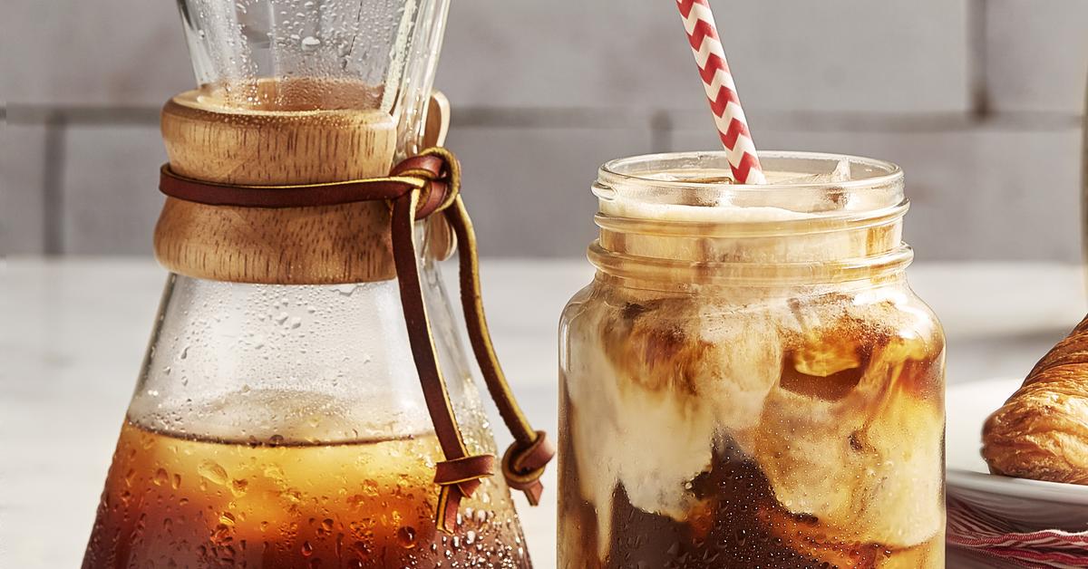 Hazelnut Iced Coffee by Seattle’s Best Coffee™, with chilled coffee, ice, and NESTLE COFFEE MATE Hazelnut Creamer.