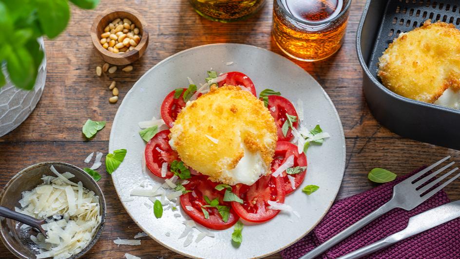 Panko-Burrata in der Heißluftfritteuse