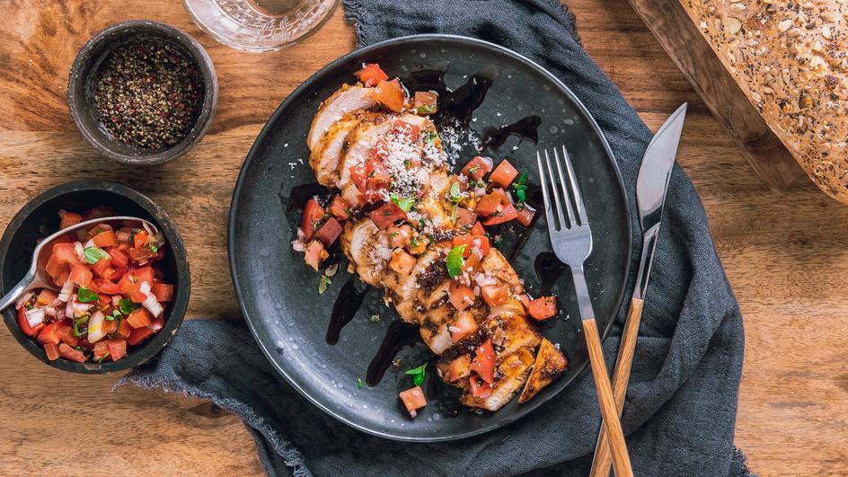 Hähnchen-Bruschetta