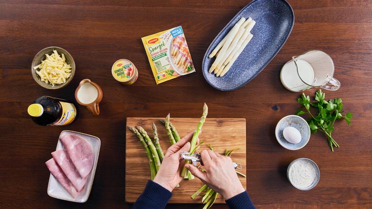 Überbackene Spargel-Pfannkuchen | maggi.de