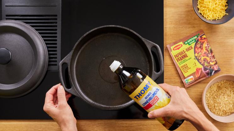 Überbackene Nacho-Hack-Pfanne