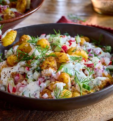 Knuspriger Gnocchi-Salat