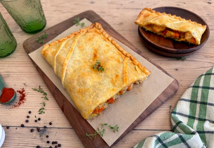 Empanada de langostinos