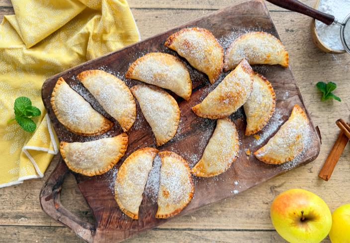 Empanadillas de manzana con canela