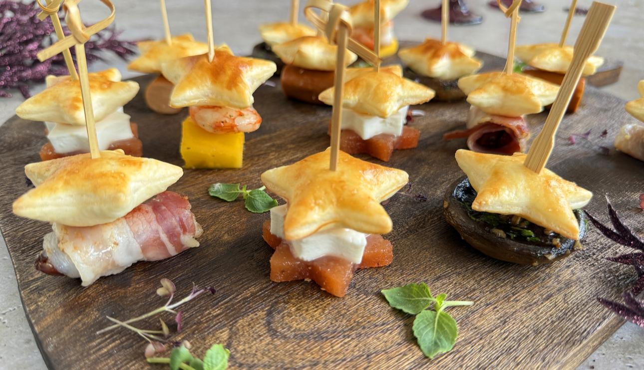 Estrellitas de hojaldre variadas