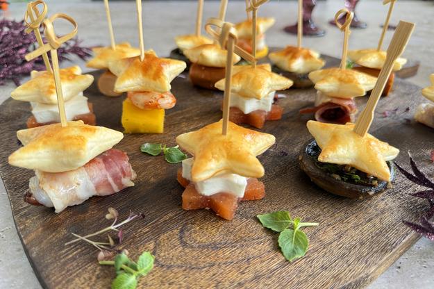 Estrellitas de hojaldre variadas