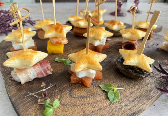 Estrellitas de hojaldre variadas