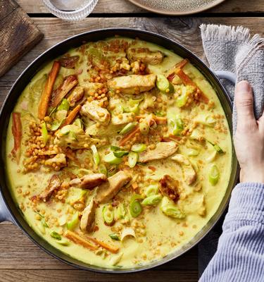 Linsen-Curry mit Hähnchen