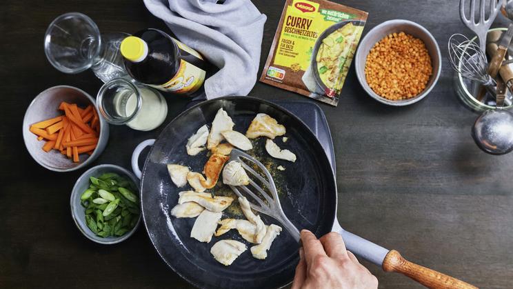 Linsen-Curry mit Hähnchen