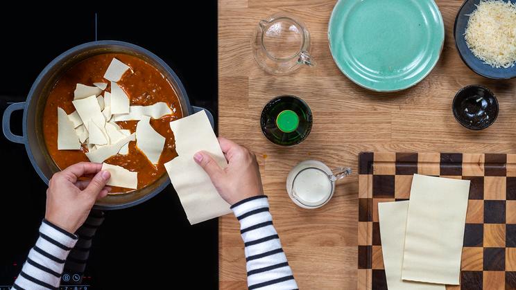 Kürbis Lasagne Suppe