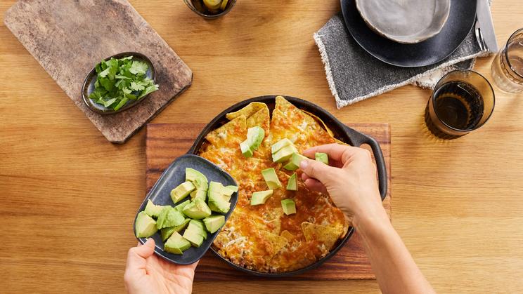 Überbackene Nacho-Hack-Pfanne