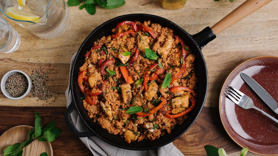 Couscous-Pfanne mit Hähnchen