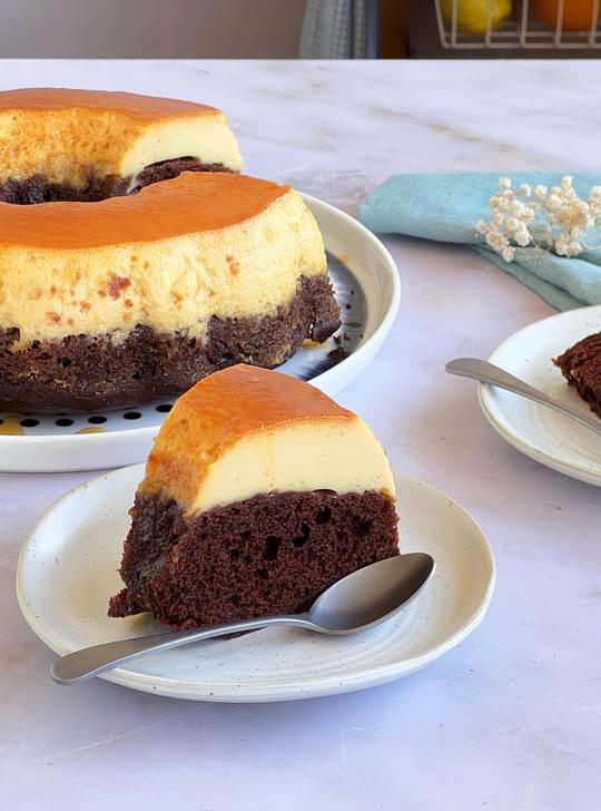 Chocoflan o pastel imposible
