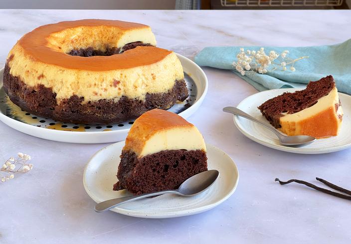 Chocoflan o pastel imposible