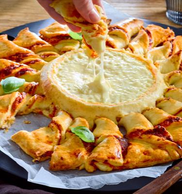 Pizzakranz mit Ofenkäse