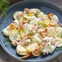 Festlicher Kartoffelsalat mit Räucherlachs