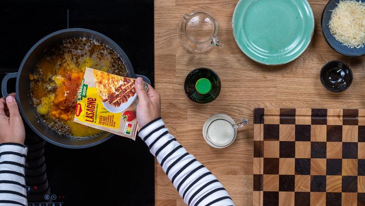 Kürbis Lasagne Suppe