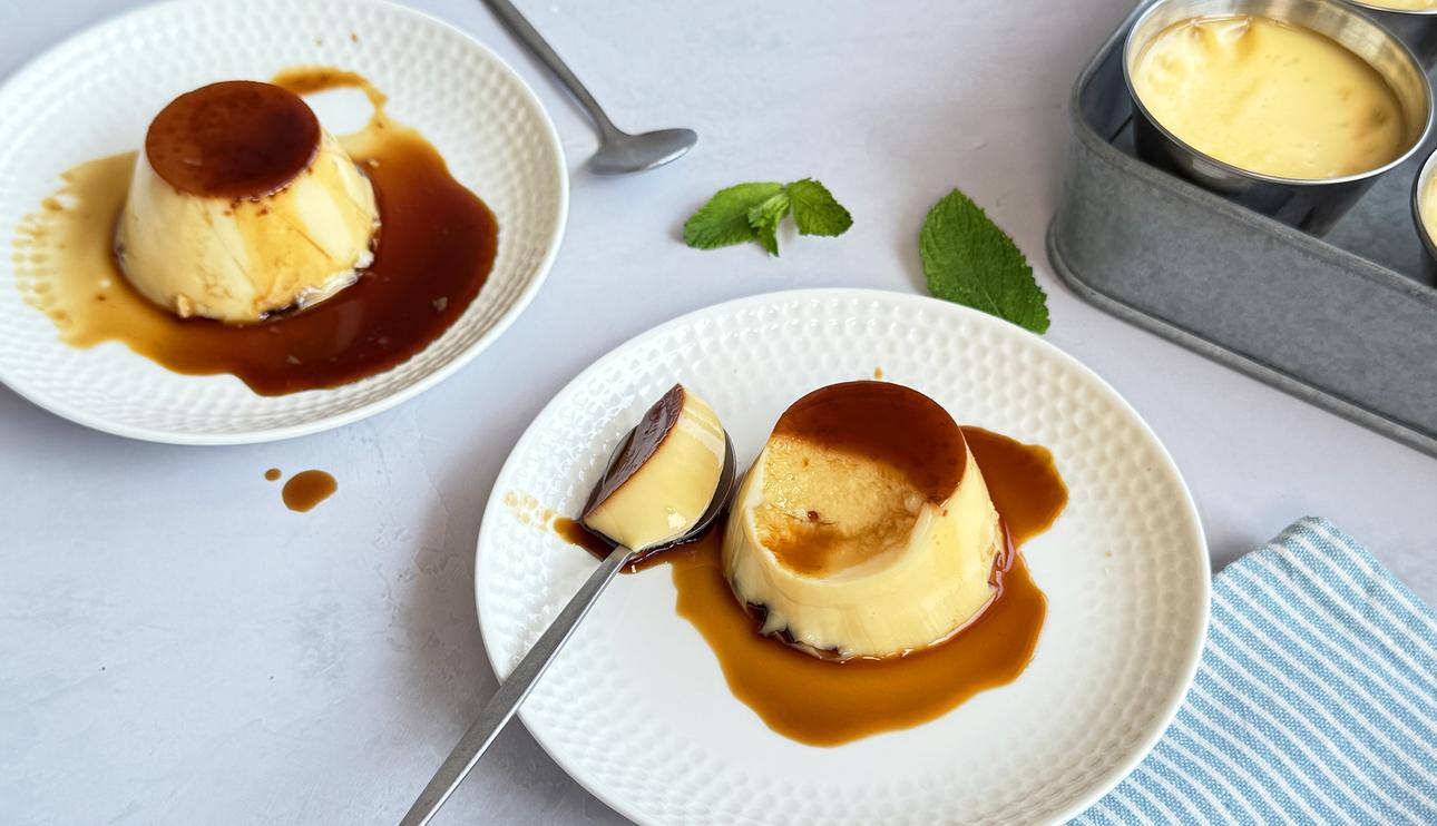 Flan de leche condensada en 5 minutos (sin báscula ni medidor)